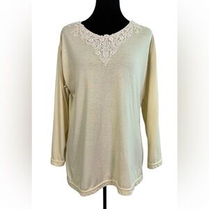 VTG 90s Gitano Cream Lace Tunic – Size M Cottagecore Boho
Top